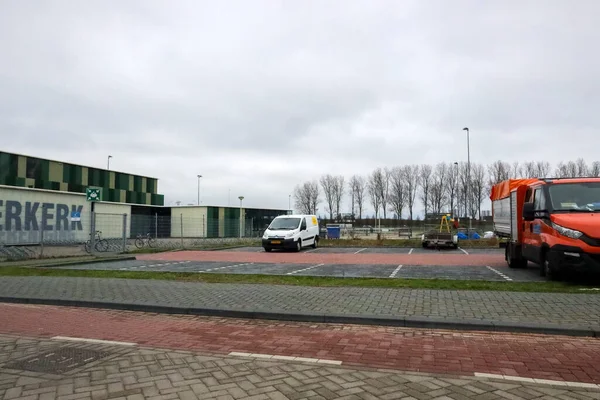 Индустриальная Зона Kleine Vink Беженцы Будут Укрываться Nieuwerkerk Aan Den — стоковое фото