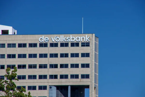 Siège Volksbank Dans Centre Utrecht Qui Est Maintenant Entre Les — Photo
