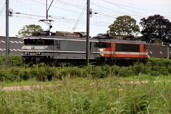 Rail Force One Alsthom 1600 1800 1829 1830 Locomotives Voie — Photo