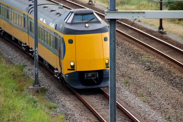Icm Koploper Intercity Sur Voie Ferrée Moordrecht Aux Pays Bas — Photo