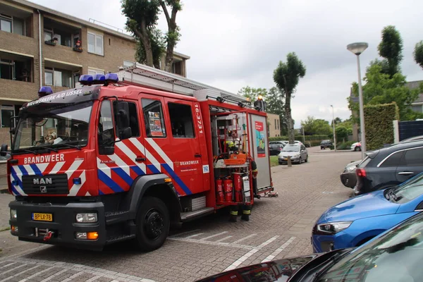 Tankwagen Van Brandweer Nieuwerkerk Aan Den Ijssel Nederland — Stockfoto