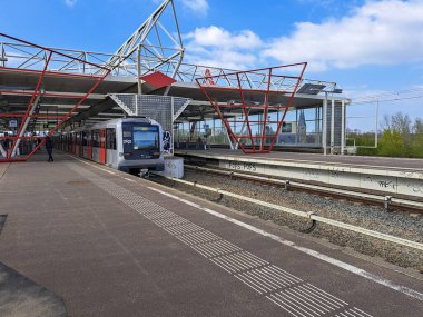  Hollanda, Amsterdam 'daki GVB' nin Alstom Metropolis metro tipi M5