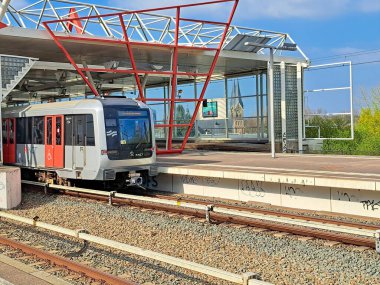  Hollanda, Amsterdam 'daki GVB' nin Alstom Metropolis metro tipi M5