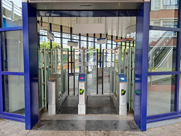 Eingang Zur Ret Metrostation Terp Capelle Aan Den Ijssel Den — Stockfoto