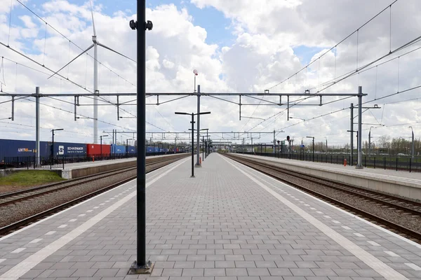 Lage Zwaluwe Vasútállomás Legrosszabb Állomás Hollandiában — Stock Fotó