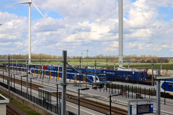 stock image Train station Lage Zwaluwe of NS and rated as worst station in the Netherlands