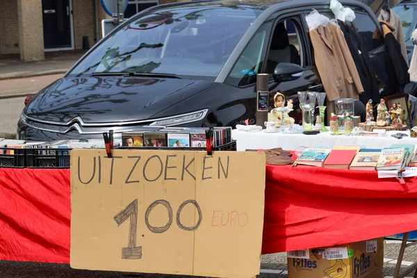 Holandia Maj 2023 Sprzedaż Trunkowa Rynek Roślin Dniu Wniebowstąpienia Nieuwerkerk — Zdjęcie stockowe