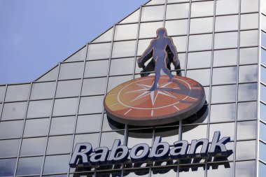 Utrecht, Hollanda 'daki Croeselaan' daki Rabobank Genel Merkezi.
