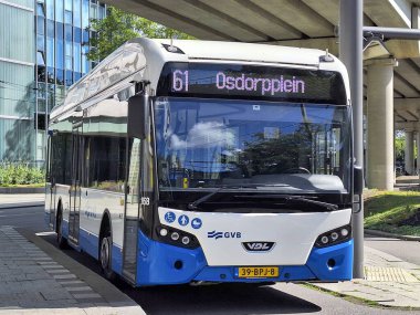 VDL Citea SLF-120 Electric şehir otobüsü Hollanda 'nın Amsterdam şehrinde GVB tarafından