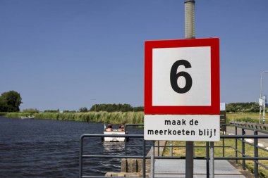 Hollanda 'daki Oud Verlaat (Zevenhuizen) Rotte Nehri
