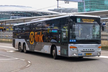 Qlink (Qbuzz) Hollanda 'nın utrecht bölgesinde yerel otobüsler