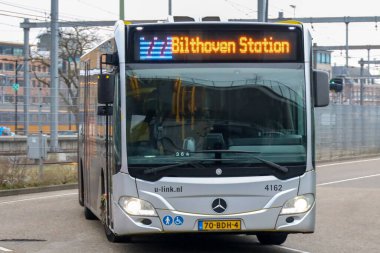 Qlink (Qbuzz) Hollanda 'nın utrecht bölgesinde yerel otobüsler