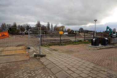 Hollanda 'nın Moordrecht köyünde Zuidplas' ta yeni evler inşa ediliyor.