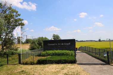 Hollanda, Zevenhuizen 'deki Tweemanspolder' da pompalama istasyonu J.J. de Graeff