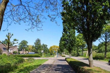 Zuidplaslaan boyunca Nieuwerkerk 'in Zuidplas bölgesinde bisiklet yolu var.