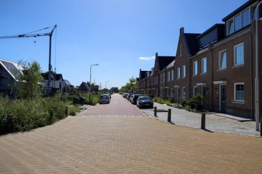 New residential zone Koningskwartier as part of village Zevenhuizen  in the Netherlands clipart
