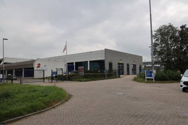 Rotterdam 'daki metro tesisinde RET atölyesi ve garajı.