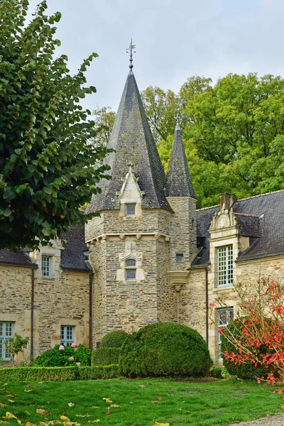 Rochefort Terre França Outubro 2022 Castelo Antiga Aldeia — Fotografia de Stock