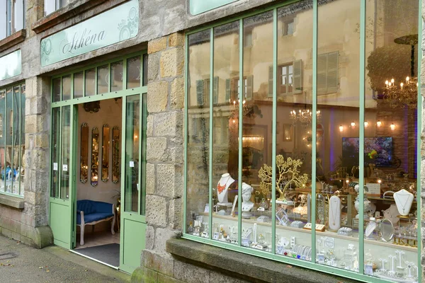 stock image Rochefort en Terre; France - october 23 2022 : jewelry shop in the old village