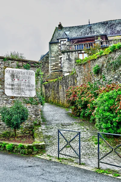 Rochefort Terre Francie Října 2022 Stará Vesnice — Stock fotografie
