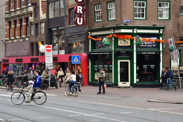 Amsterdam Netherlands May 2022 Bar Touristy City Centre — Stockfoto