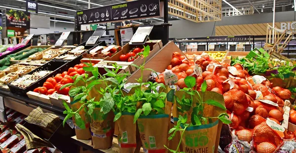 Paris França Agosto 2022 Supermercado — Fotografia de Stock