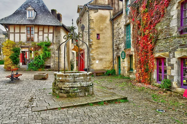 Rochefort Terre Франція October 2022 Старе Село — стокове фото