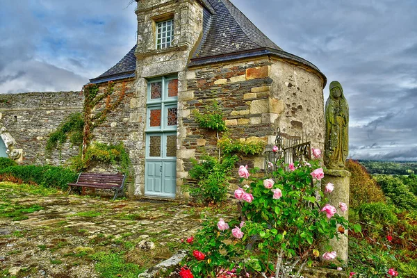 Rochefort Terre Fransa Ekim 2022 Eski Köydeki Kale — Stok fotoğraf