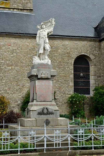 Allaire Γαλλία Οκτωβρίου 2022 Μνημείο Του Πολέμου Στο Παλιό Χωριό — Φωτογραφία Αρχείου