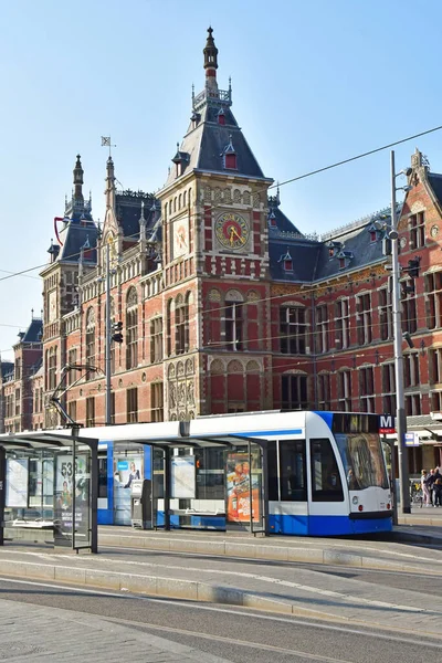 Amsterdam Netherlands May 2022 Central Station Touristy City Centre — Foto de Stock