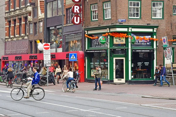 Amsterdam Netherlands May 2022 Bar Touristy City Centre — Foto Stock