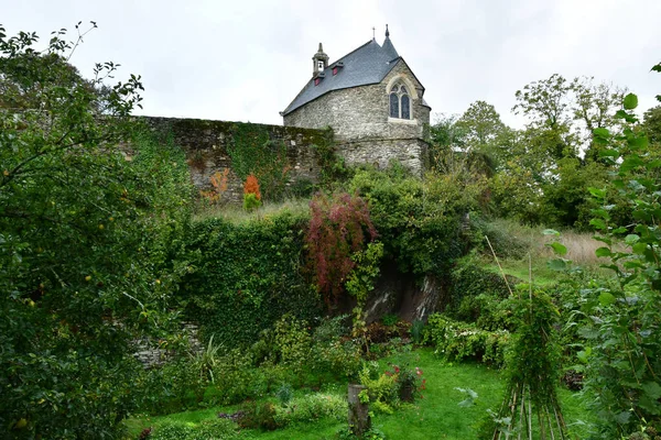 Rochefort Terre Frankrijk Oktober 2022 Het Kasteel Het Oude Dorp — Stockfoto