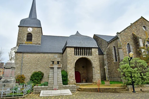 Allaire France October 2022 Церква Святого Гоуна Старому Селі — стокове фото