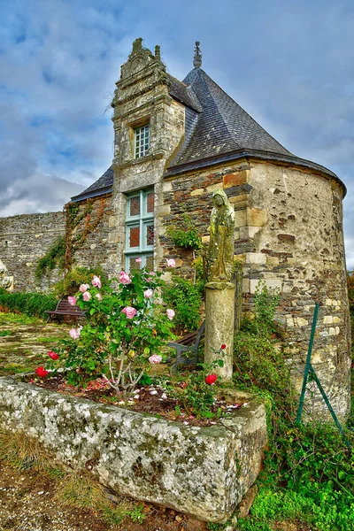 Rochefort Terre França Outubro 2022 Castelo Antiga Aldeia — Fotografia de Stock