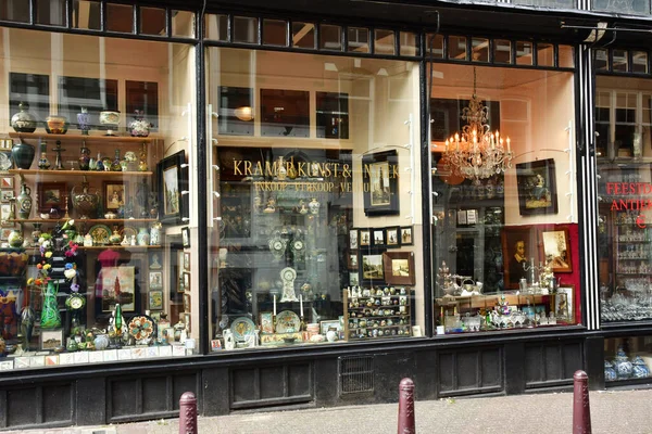Amsterdam Netherlands May 2022 Antique Dealer Touristy City Centre — 图库照片