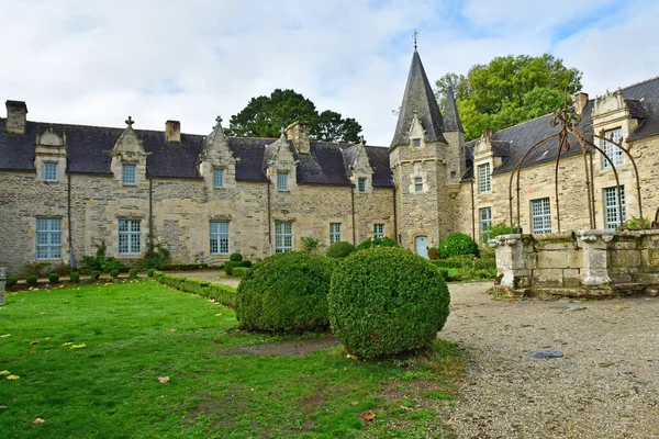 Rochefort Terre Frankrijk Oktober 2022 Het Kasteel Het Oude Dorp — Stockfoto