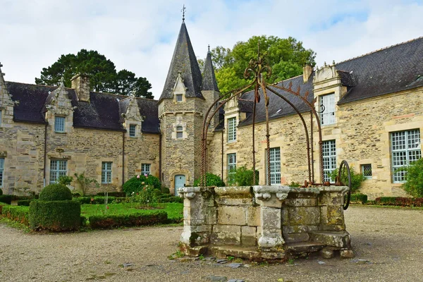 Rochefort Terre Frankrijk Oktober 2022 Het Kasteel Het Oude Dorp — Stockfoto