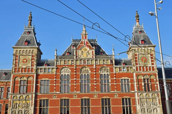 Amsterdam Netherlands May 2022 Central Station Touristy City Centre — Foto Stock