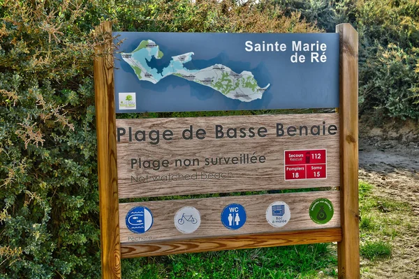 Sainte Marie Fransa Ekim 2022 Basse Benaie Plajı Yakınlarında Plaj — Stok fotoğraf