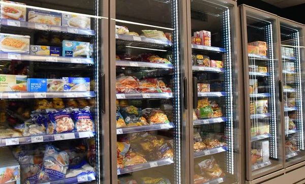 Sainte Marie Francia Octubre 2022 Alimentos Congelados Supermercado — Foto de Stock