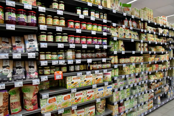 Sainte Marie França Outubro 2022 Supermercado Pitoresca Aldeia — Fotografia de Stock