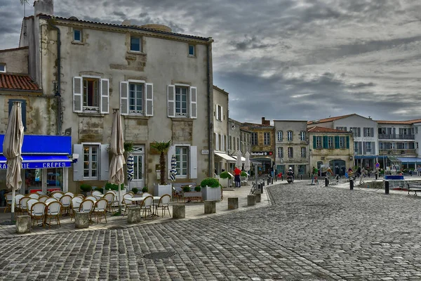 Saint Martin Frankrike Oktober 2022 Restaurang Den Pittoreska Staden — Stockfoto
