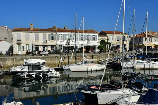 Saint Martin Fransa Ekim 2022 Limandaki Resimli Köy Tekne — Stok fotoğraf