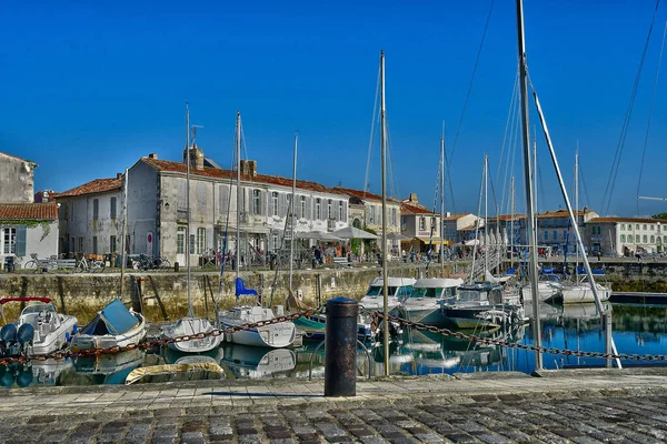 Saint Martin Francia Ottobre 2022 Pittoresco Villaggio Barca Nel Porto — Foto Stock
