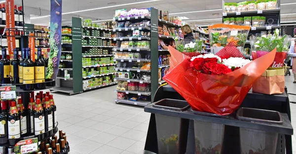Sainte Marie France Octobre 2022 Supermarché Dans Village Pittoresque — Photo