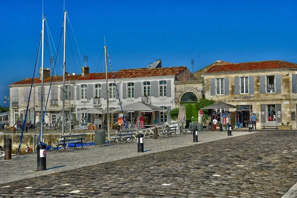 Saint Martin Franciaország 2022 Október Festői Falu Csónak Kikötőben — Stock Fotó