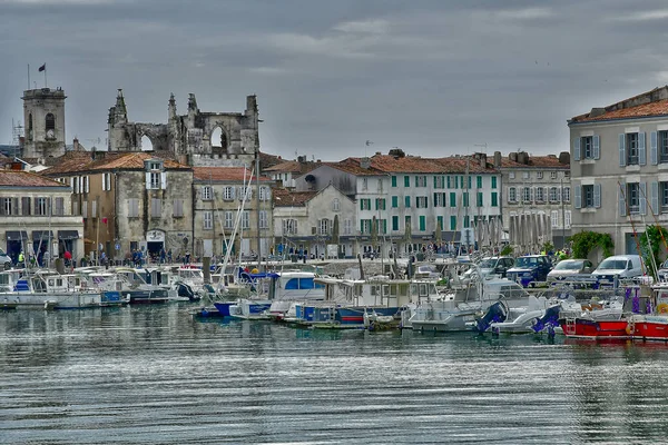Saint Martin Franciaország 2022 Október Festői Falu Csónak Kikötőben — Stock Fotó