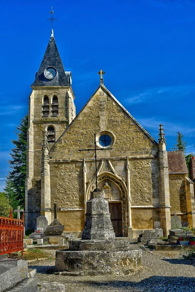 Villers Arthies France Novembre 2022 Église Saint Martin — Photo