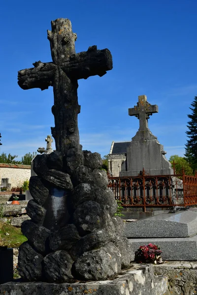 Villers Arthies Francia Novembre 2022 Cimitero Nel Pittoresco Villaggio — Foto Stock