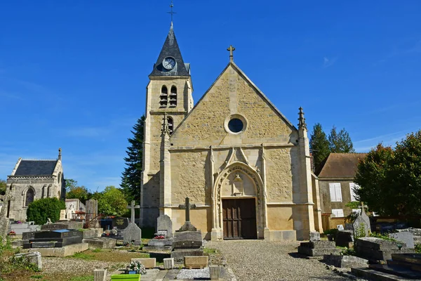 Villers Arthies Frankrijk November 2022 Kerk Saint Martin — Stockfoto